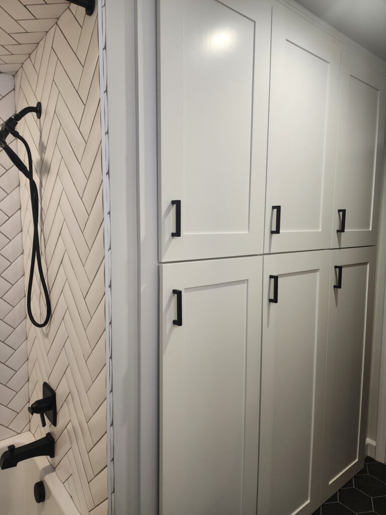 Bathroom tile renovation