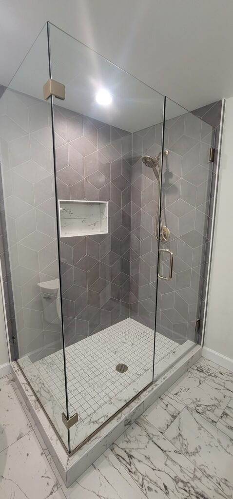 Bathroom tile renovation