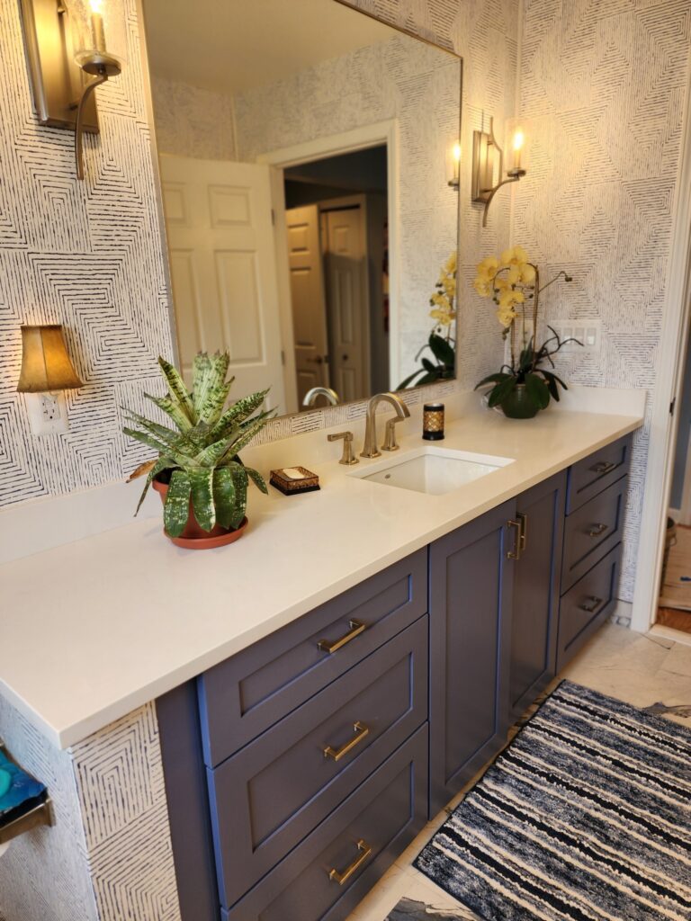 Bathroom tile renovation